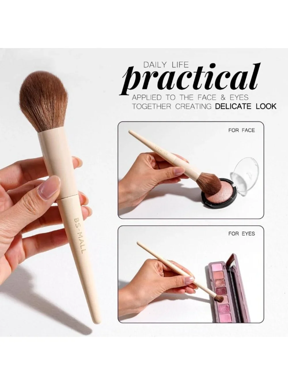 18-Piece Professional Makeup Brush Set with Travel Case | Foundation, Concealer